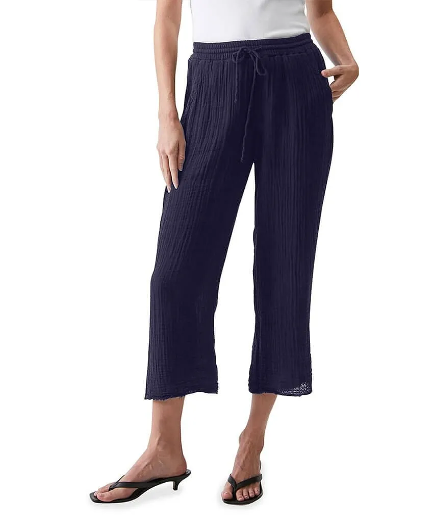 Ashton Pull On Pant Double Gauze Admiral