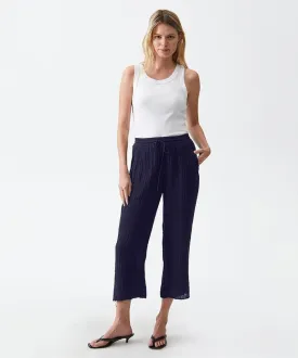 Ashton Pull On Pant Double Gauze Admiral
