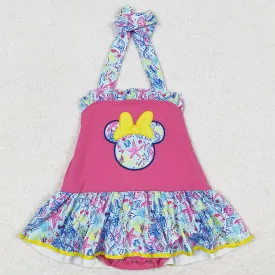 Baby Girls Rompers Pink Cartoon Summer Rompers SR1346