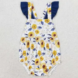 Baby Infant Girls Rompers SunFlowers Flutter Sleeve Rompers SR1422