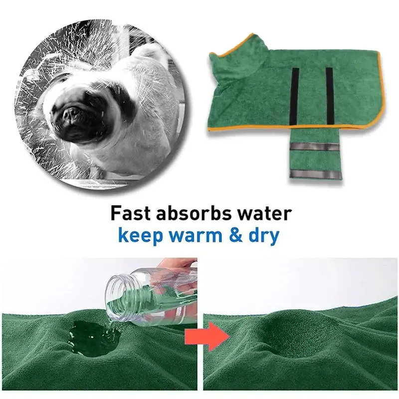 Bathrobe Bath Towel for Dogs