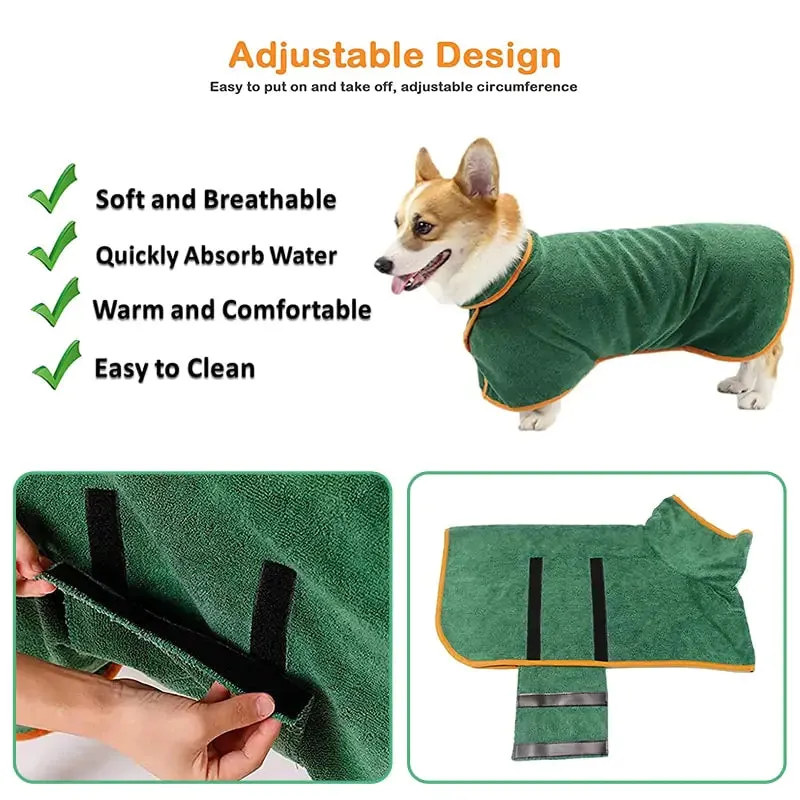 Bathrobe Bath Towel for Dogs