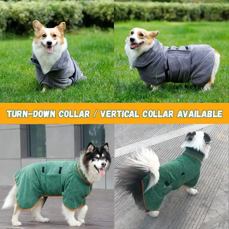Bathrobe Bath Towel for Dogs