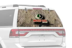 Brush With Mossy Oak Logo Rear Window Decals