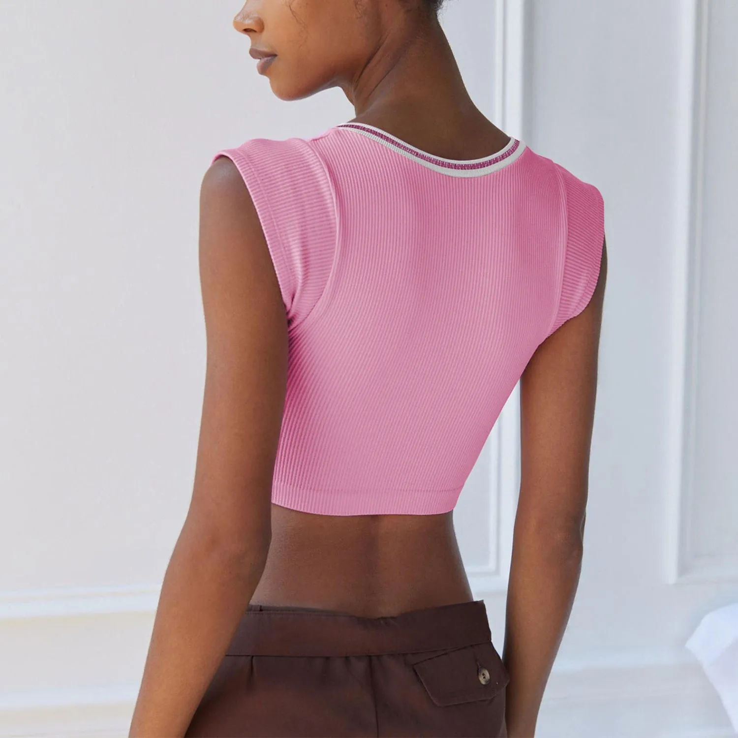 Cap Sleeve Cropped Top