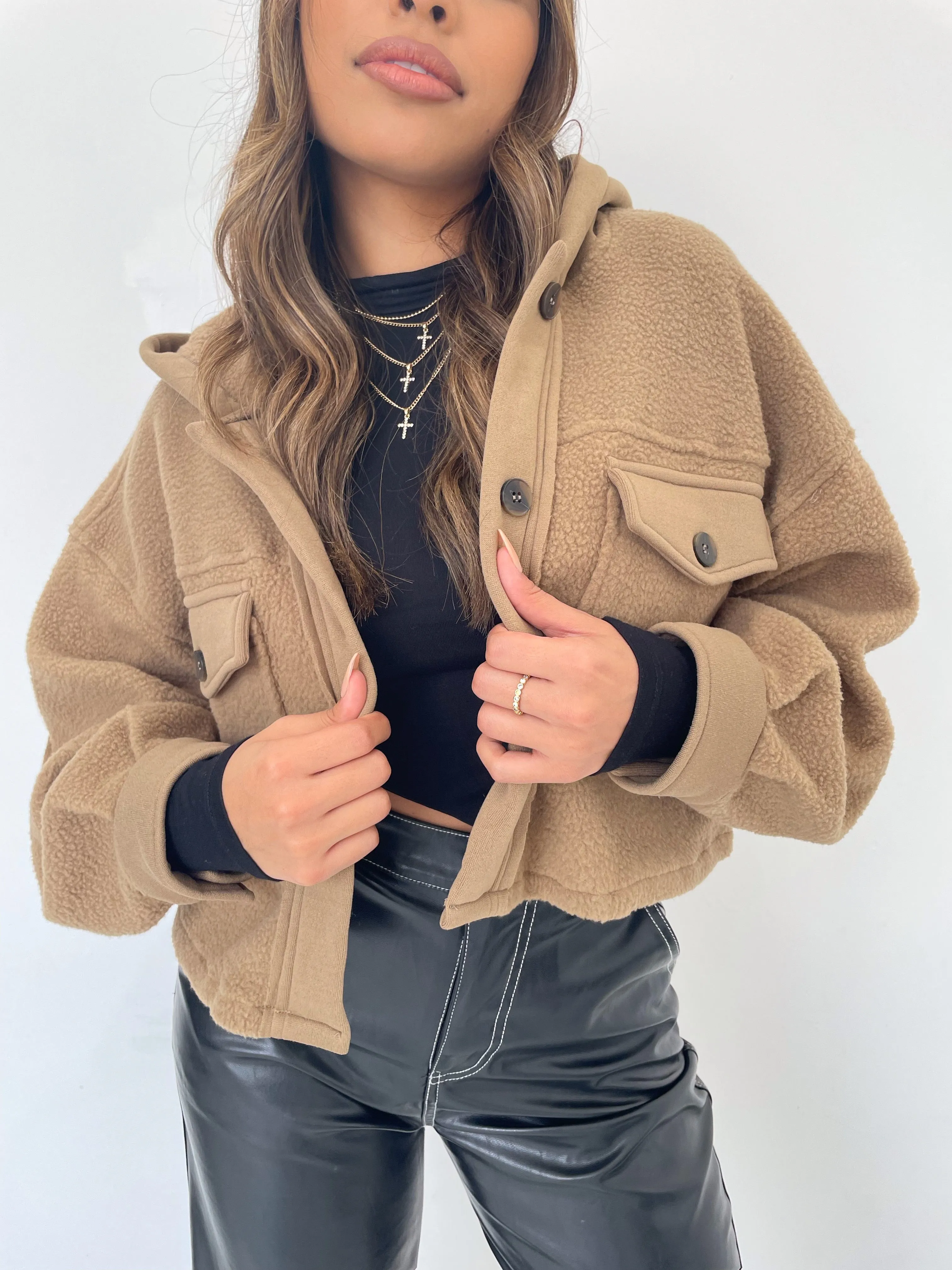 celine mini teddy coat (MOCHA)