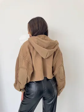 celine mini teddy coat (MOCHA)