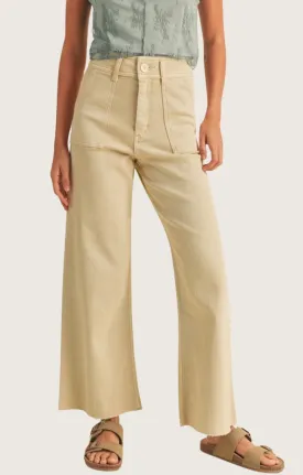 Chloe Beige Wide Leg Pants