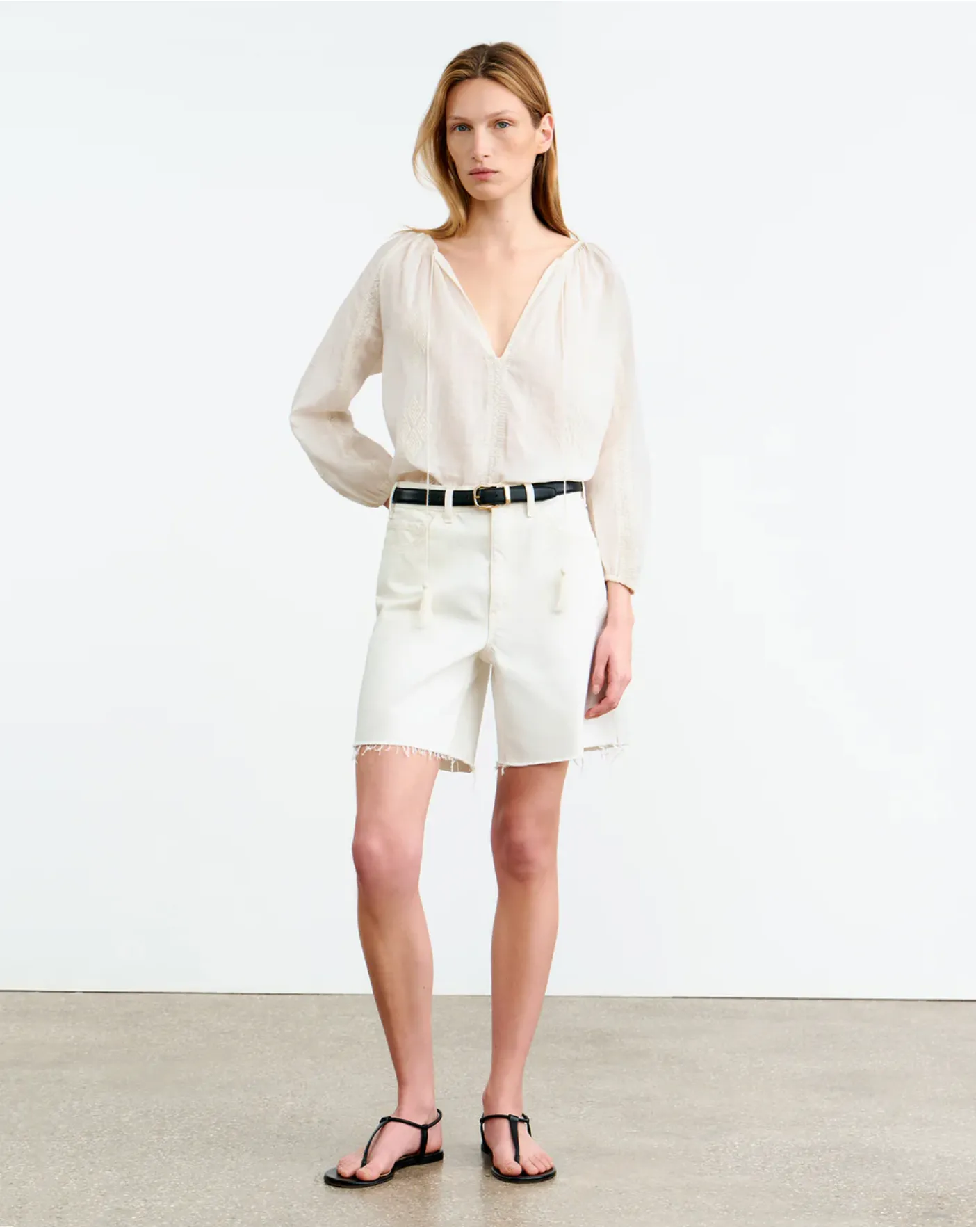 CRISTO BLOUSE IN IVORY