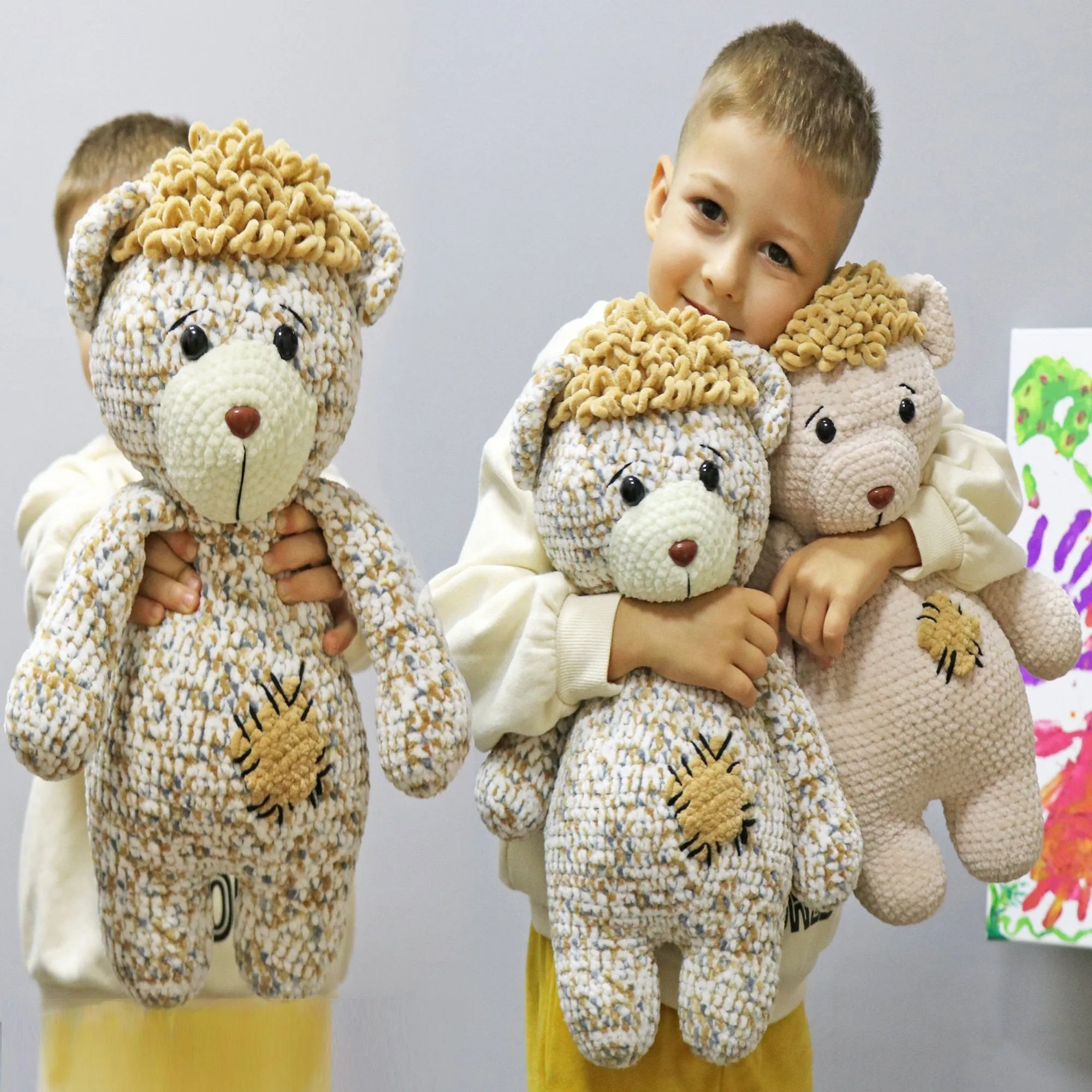 Crochet Teddy Bear pattern, US standard terms, Skill level beginner