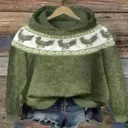 Digital Printing Dog Pattern Sweater Men