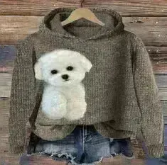 Digital Printing Dog Pattern Sweater Men