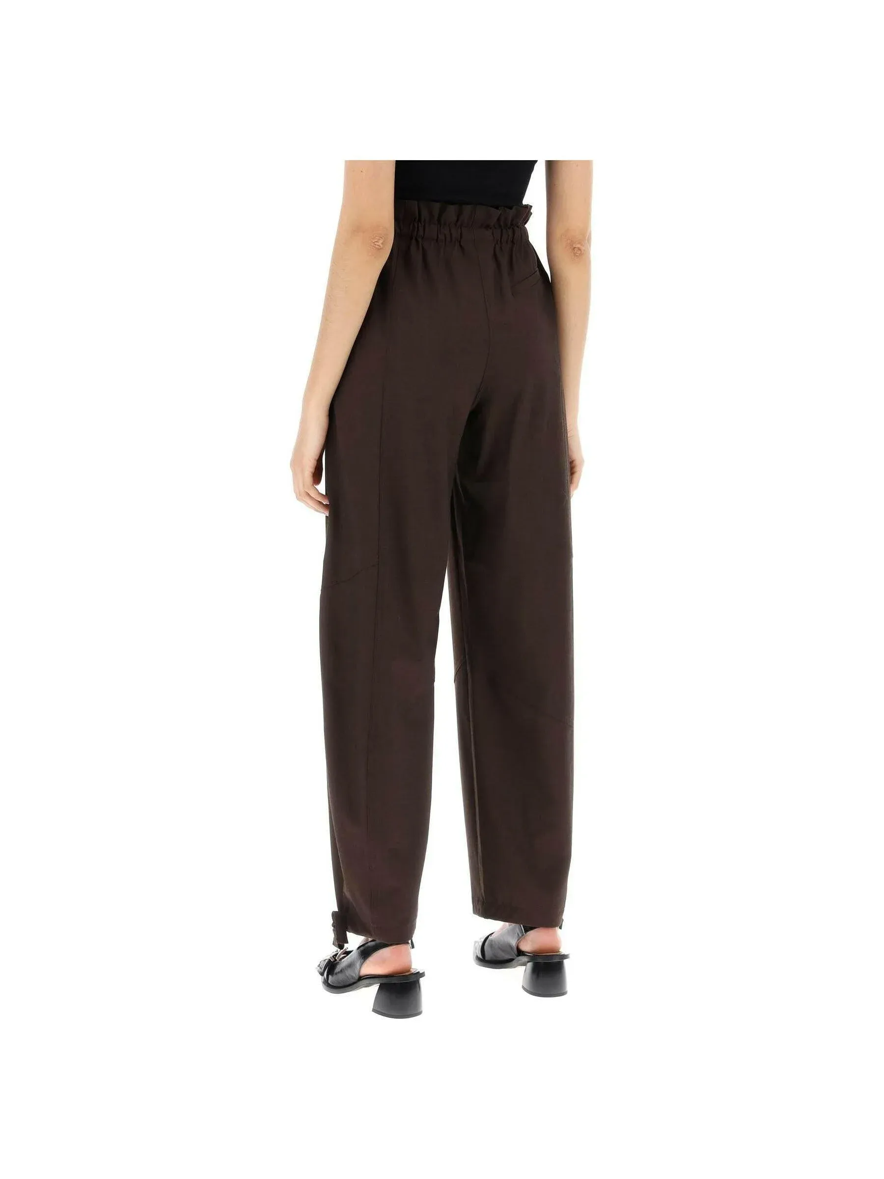Drapey Melange Elasticated Trousers