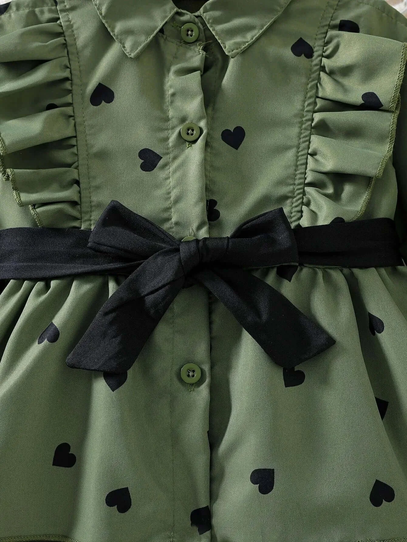 Fall Girls Fashion Long Shirt Dress Pants with Belt