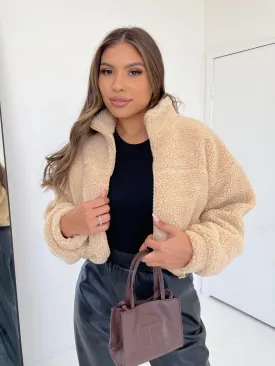 gia teddy coat (BEIGE)