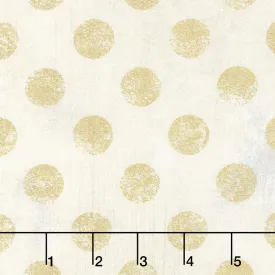 Grunge Hits the Spot - Crème Metallic Yardage