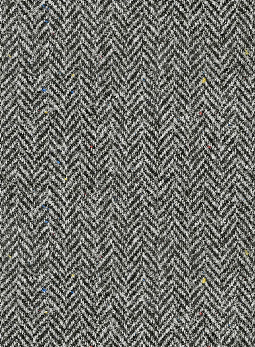 Harris Tweed Gray Chevron Hunting Vest