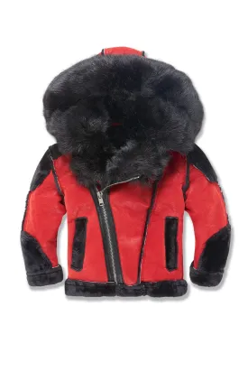 Kids El Jefe Shearling Moto Jacket (Bred)