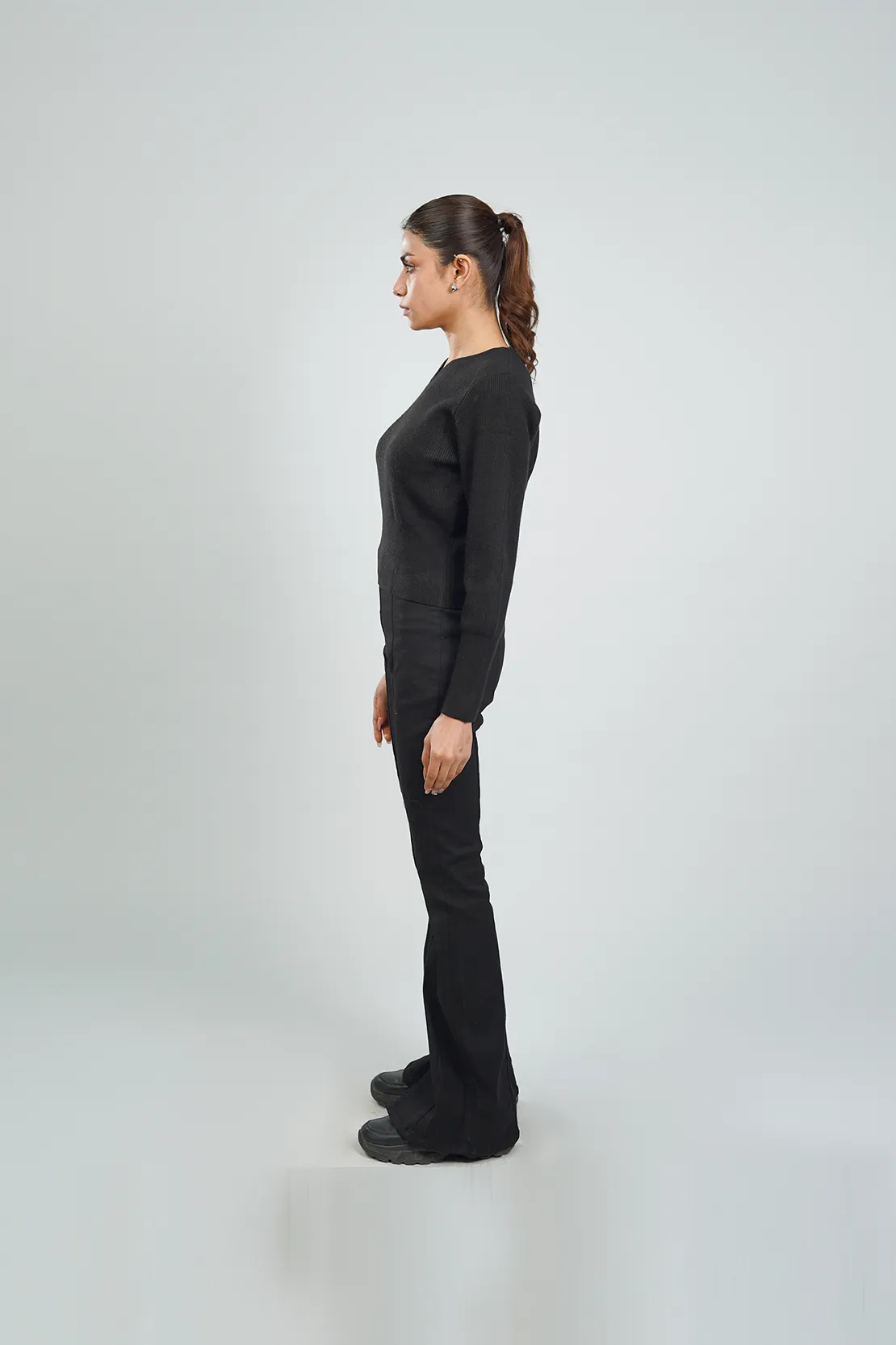 Ladies Stylish V-Neck Sweater