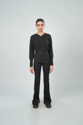 Ladies Stylish V-Neck Sweater