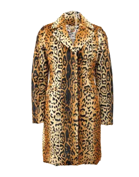 Lamb Leopard Print Coat