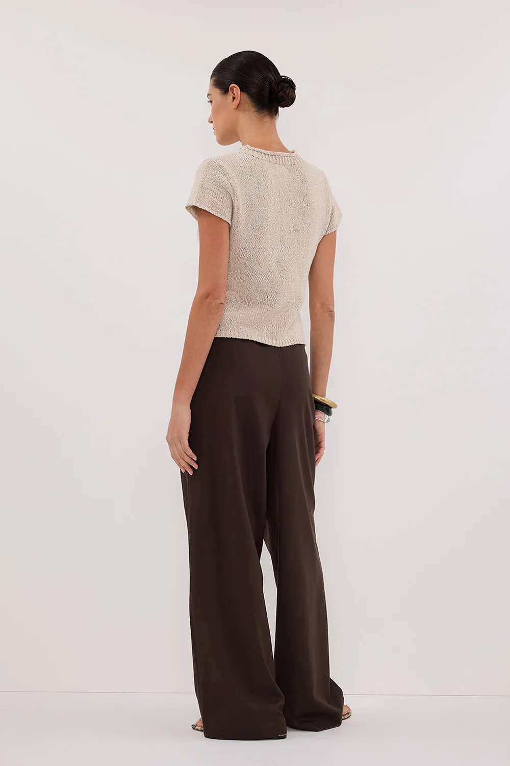 LEO CHALK KNIT TOP