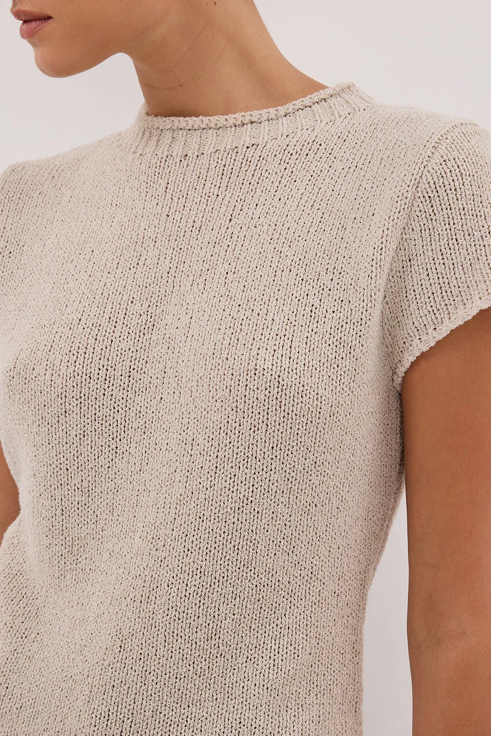 LEO CHALK KNIT TOP