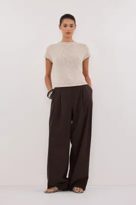 LEO CHALK KNIT TOP