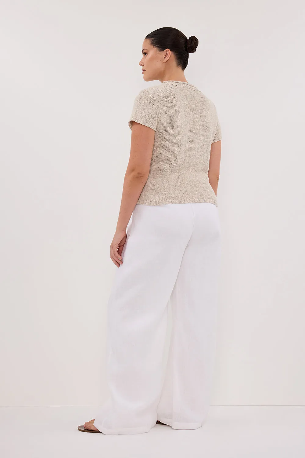LEO CHALK KNIT TOP