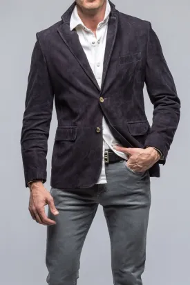 Maldito Suede Blazer In Navy