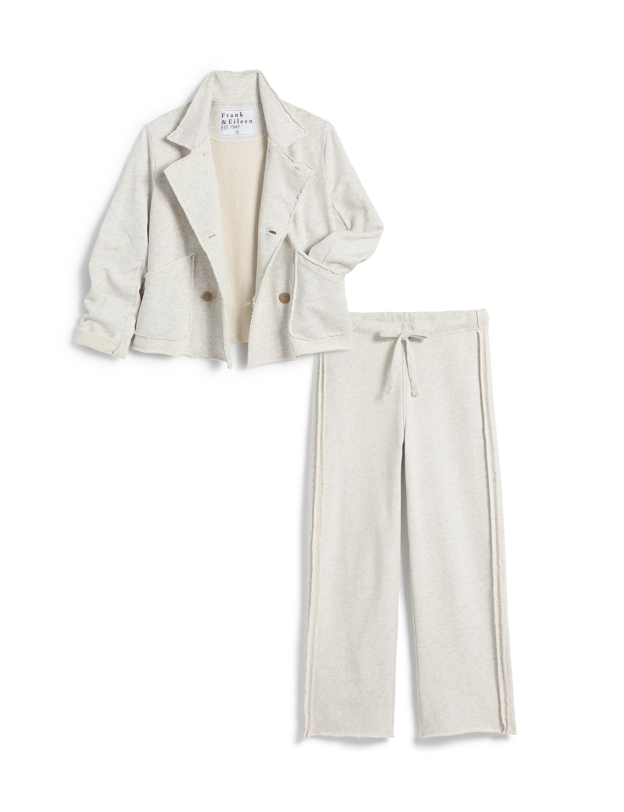 MILAN TRAVEL SET Heather White Melange