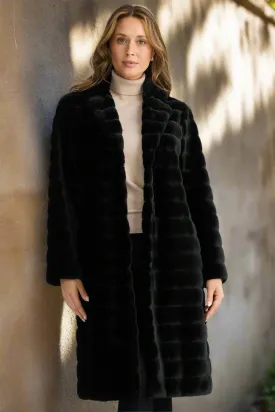 Nolita Faux Fur Coat - Black