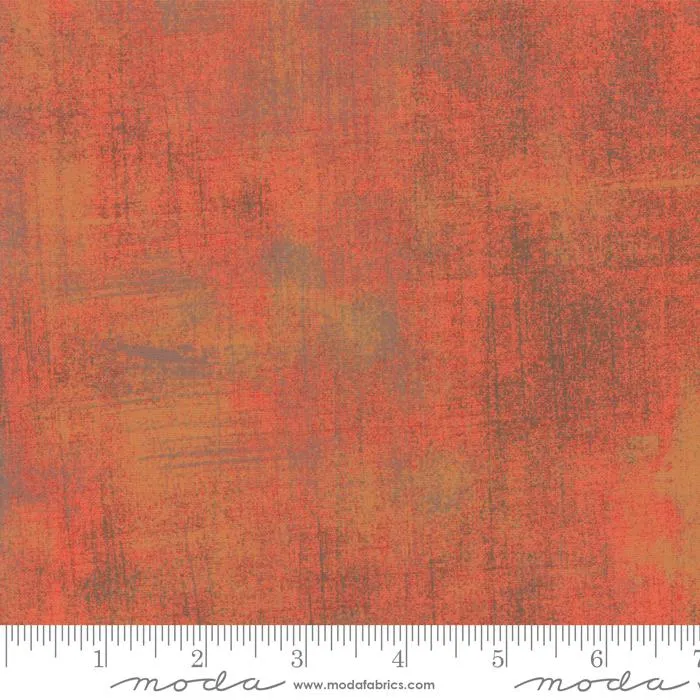 Orange Grunge Basics Fandango 44"/45" Per Yard