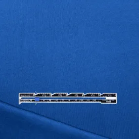 organic cotton fleece-backed sweatshirt knit - royal