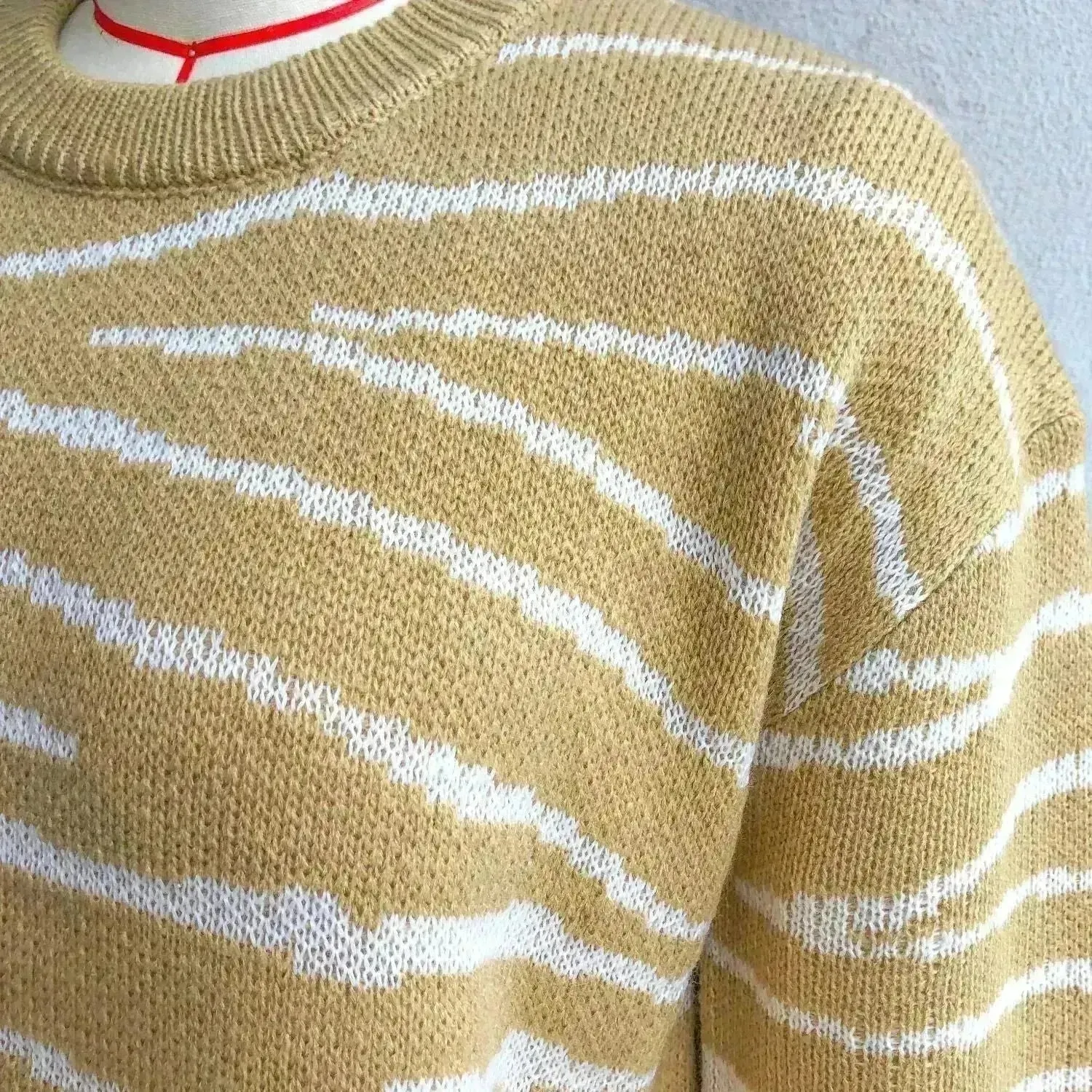 Oversized Autumn Winter Woolen Round neck Mini Sweater Dress