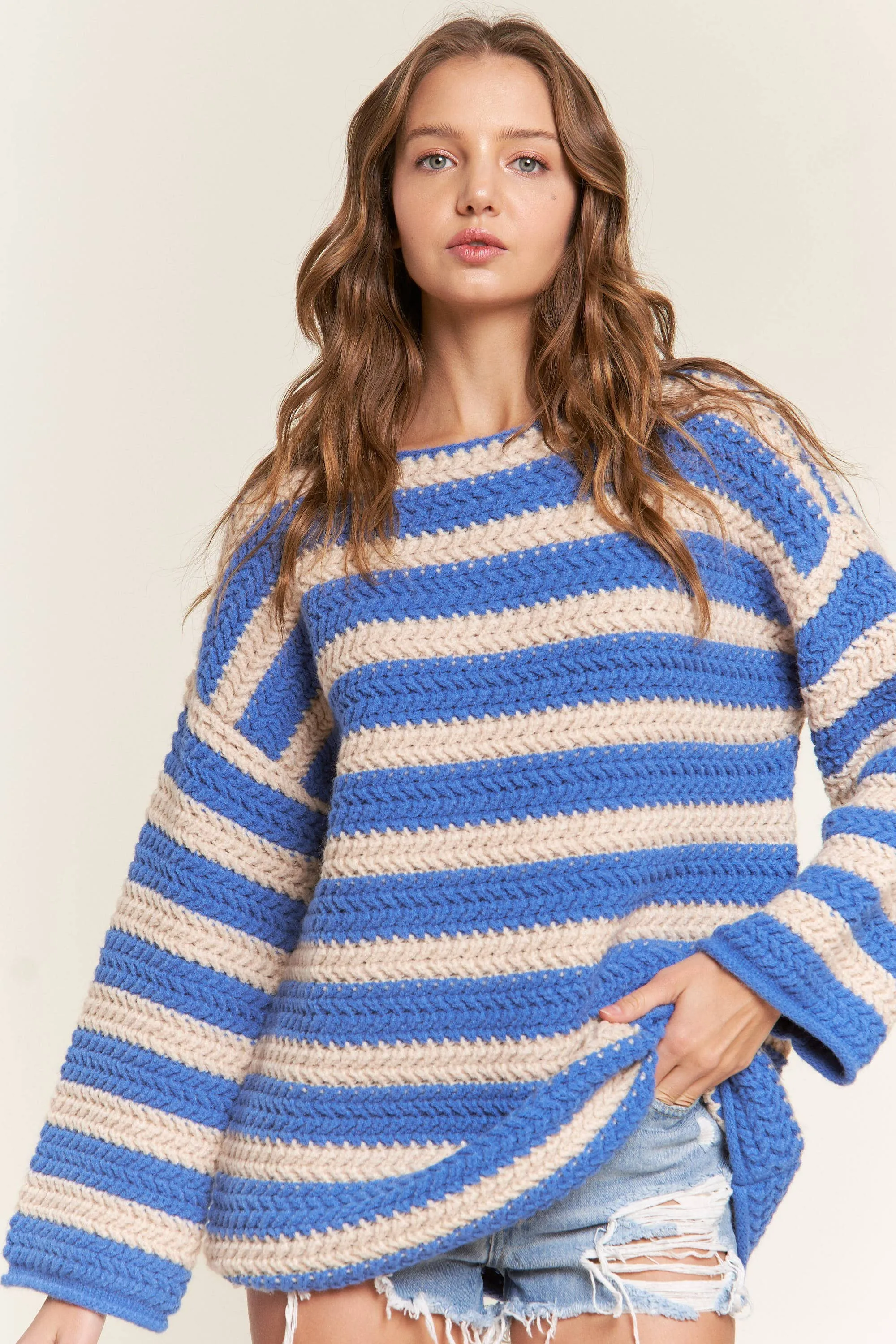 Oversized Striped Sweater