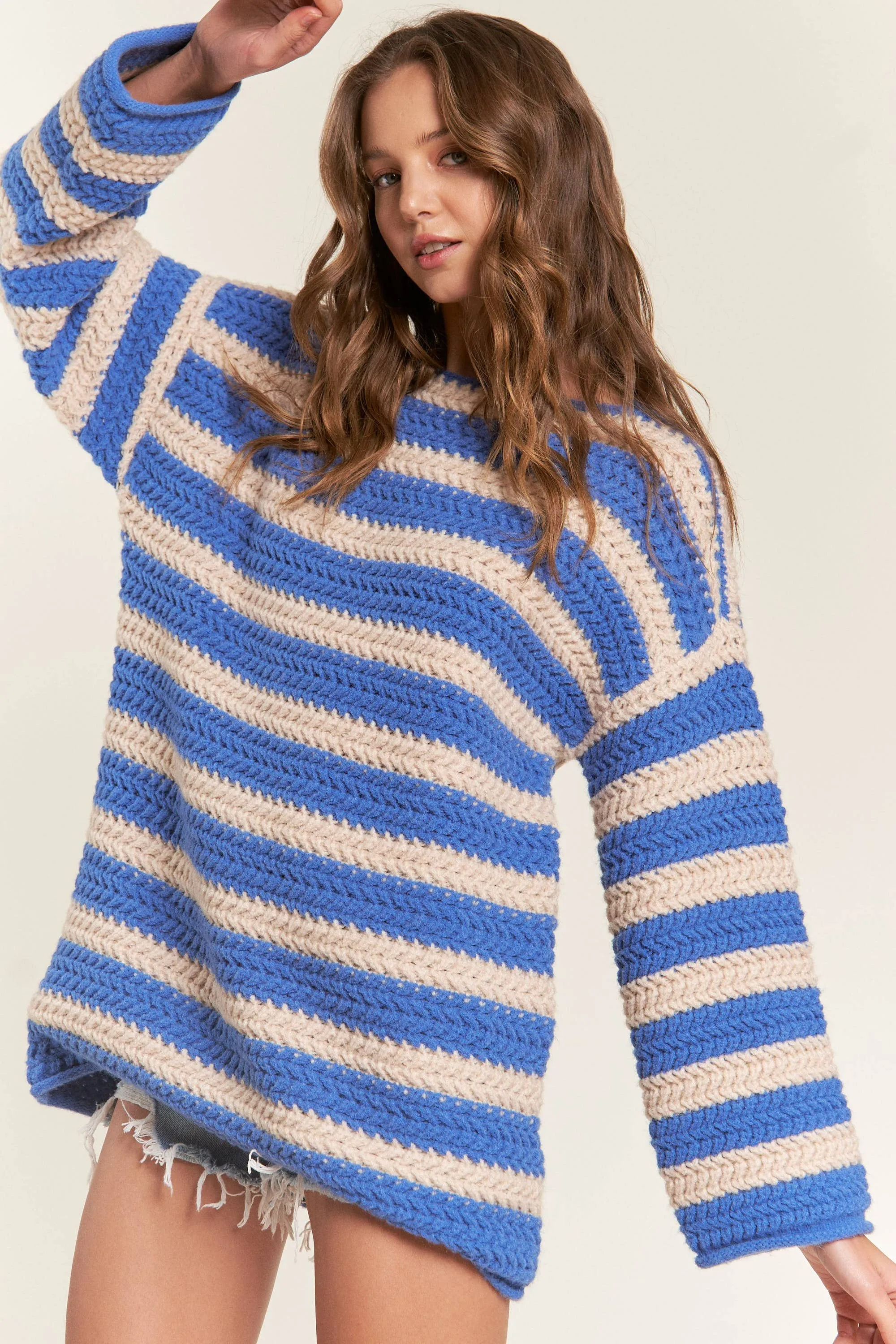 Oversized Striped Sweater