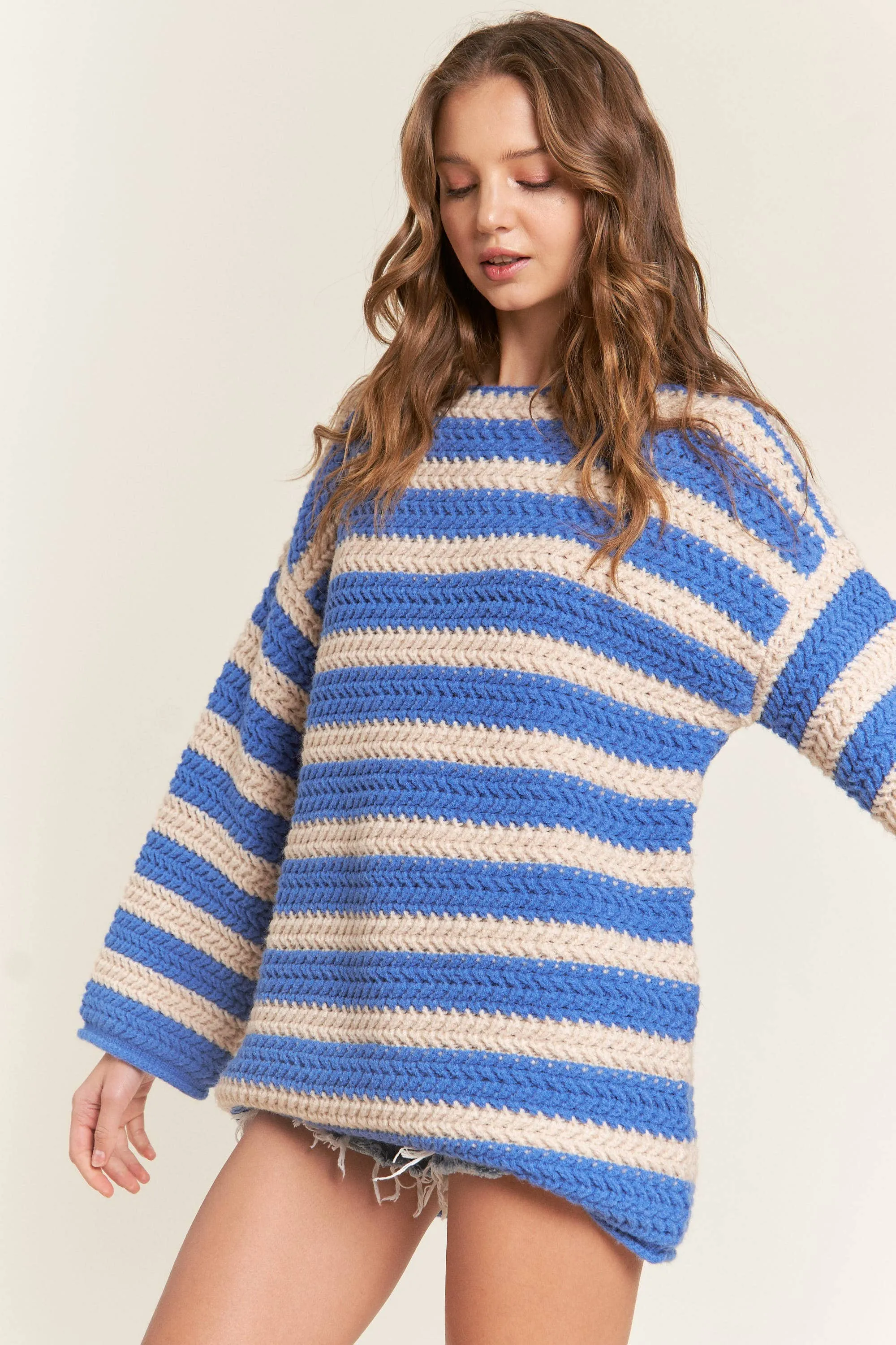 Oversized Striped Sweater