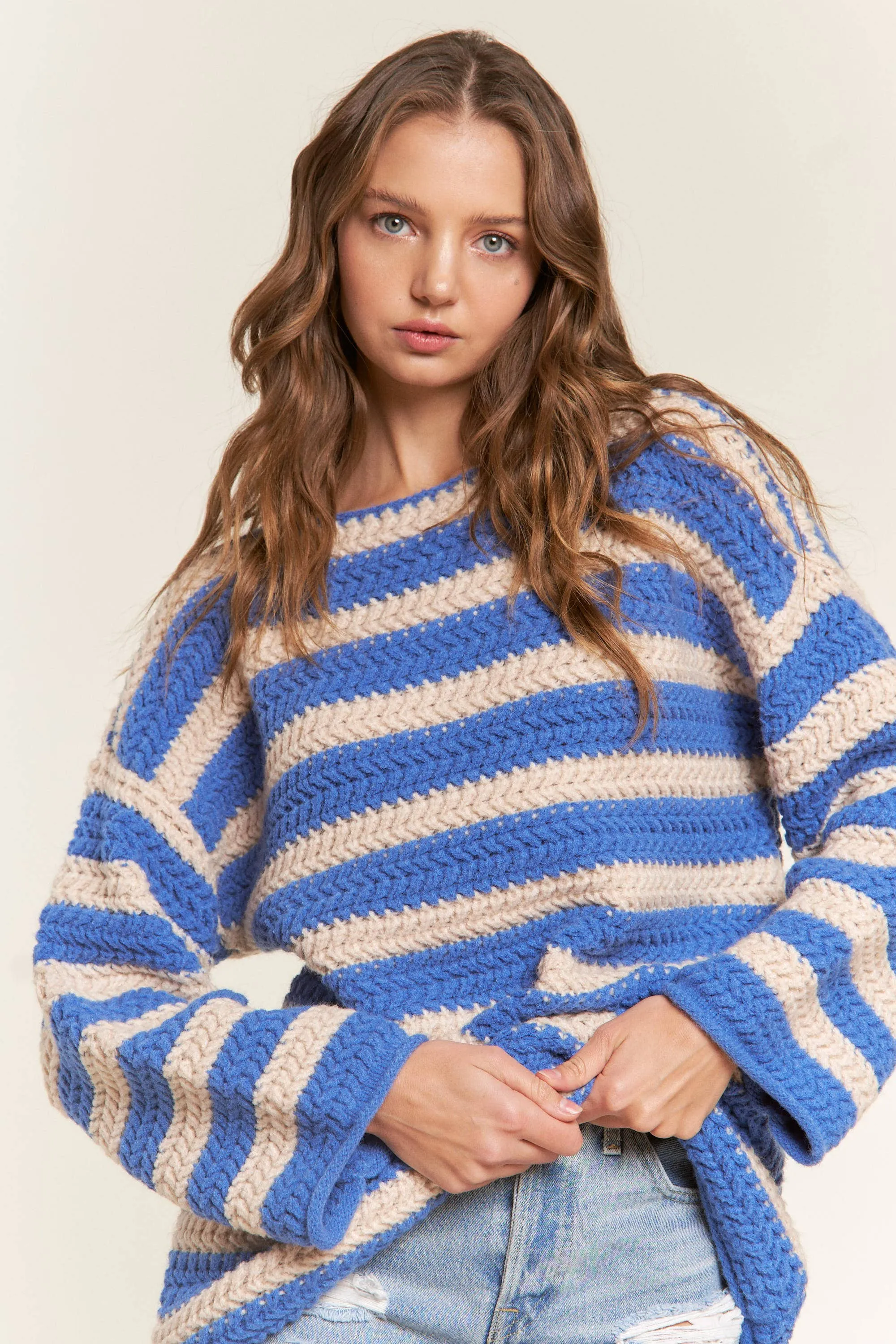Oversized Striped Sweater