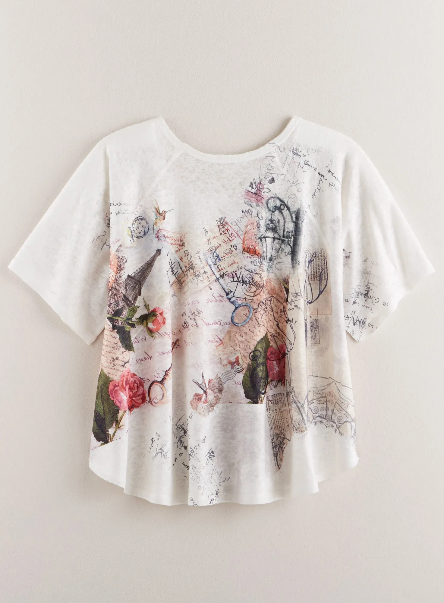 Parisian Souvenir Short-sleeve Top