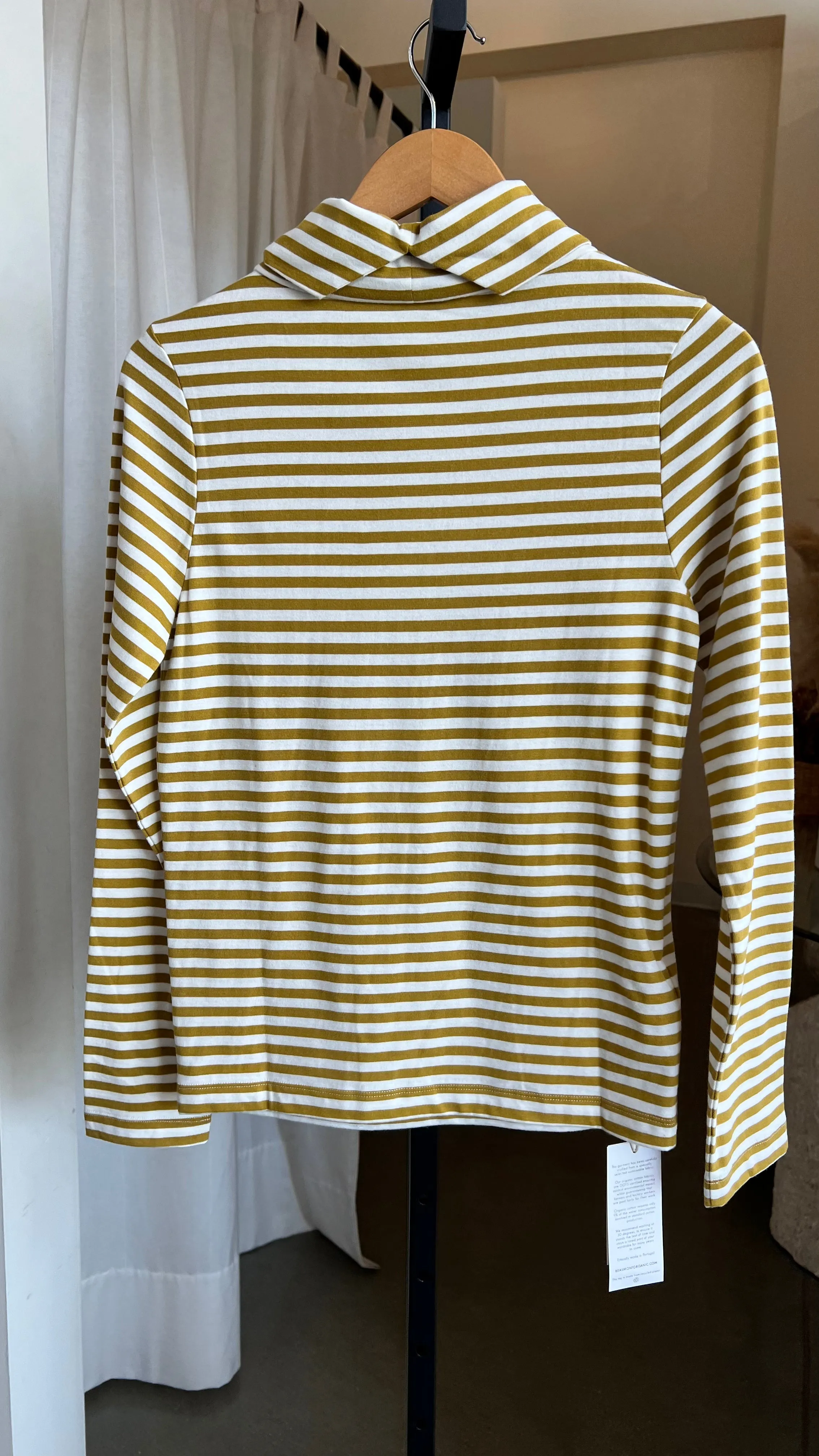 Pine Sue top in Chartreuse/White | Beaumont Organic