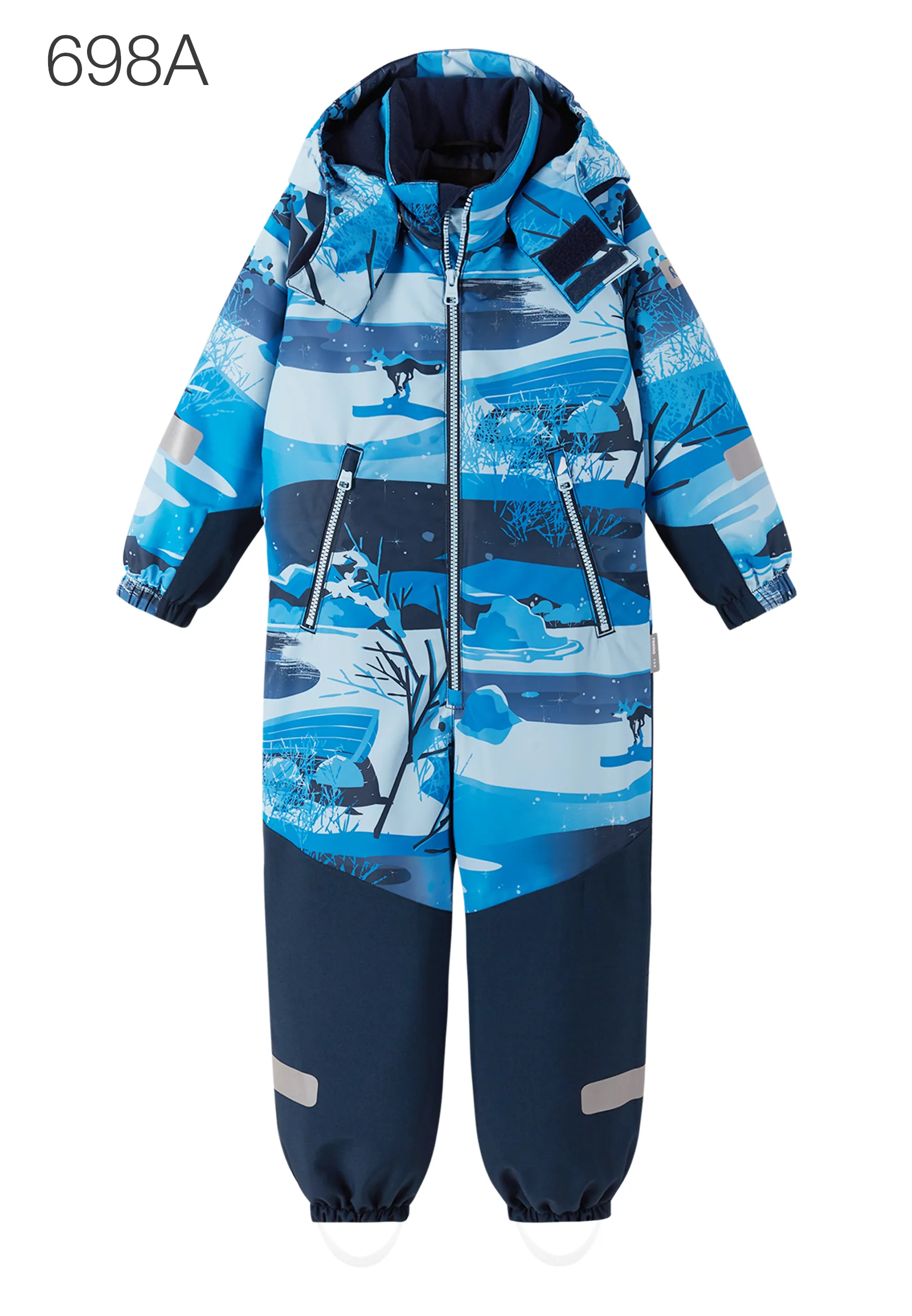 REIMA TEC  Winteroverall/Skianzug <br>Kurikka <br>Gr. 104 bis 140 <br>extra robuster Po- und Knie/Schienbeinbereich <br>abnehmbare Fuss-Schlaufen <br>WS 10'000 mm