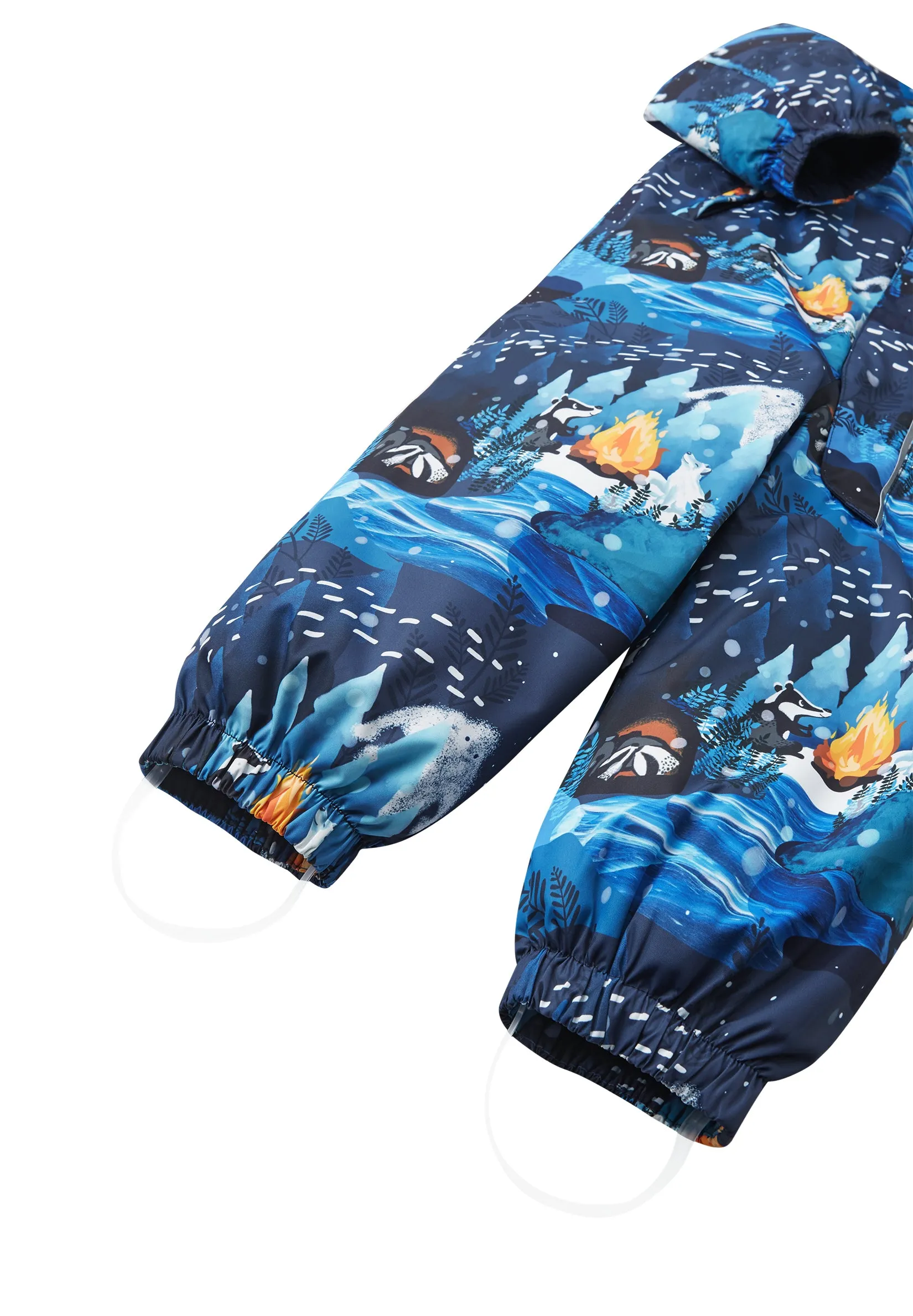 REIMA TEC Winteroverall/Skianzug <br>Langnes <br>Gr. 80, 98 <br> Po-Bereich extra dick isoliert<br> Taille regulierbar<br> abnehmbare Fuss-Schlaufen<br> WS 12'000 mm