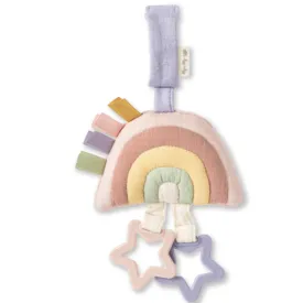 Ritzy Jingle Attachable Travel Toy - Pink Rainbow