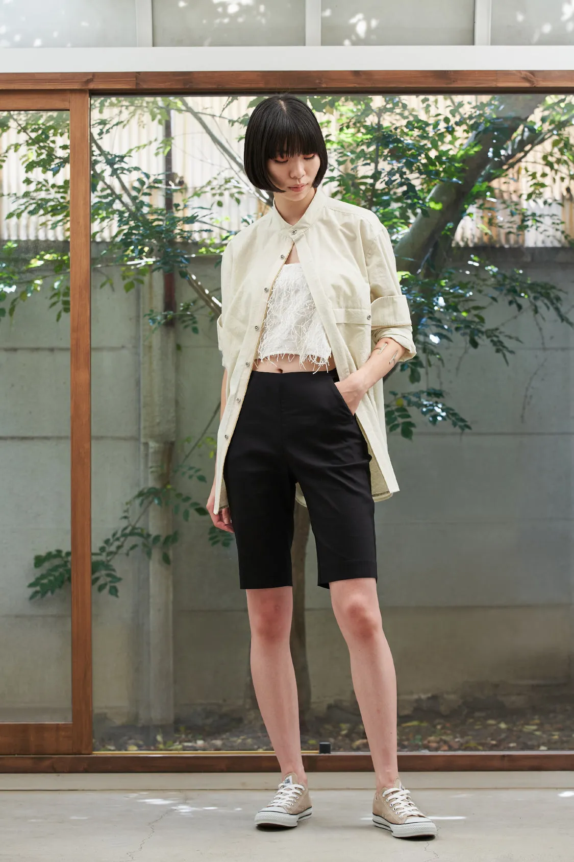 SIRI FRINGE TOP / Japanese textile