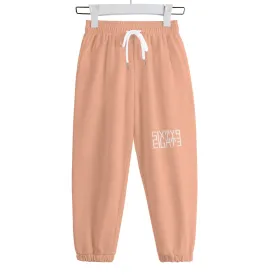 Sixty Eight 93 Logo White Peach Kid's Sweatpants
