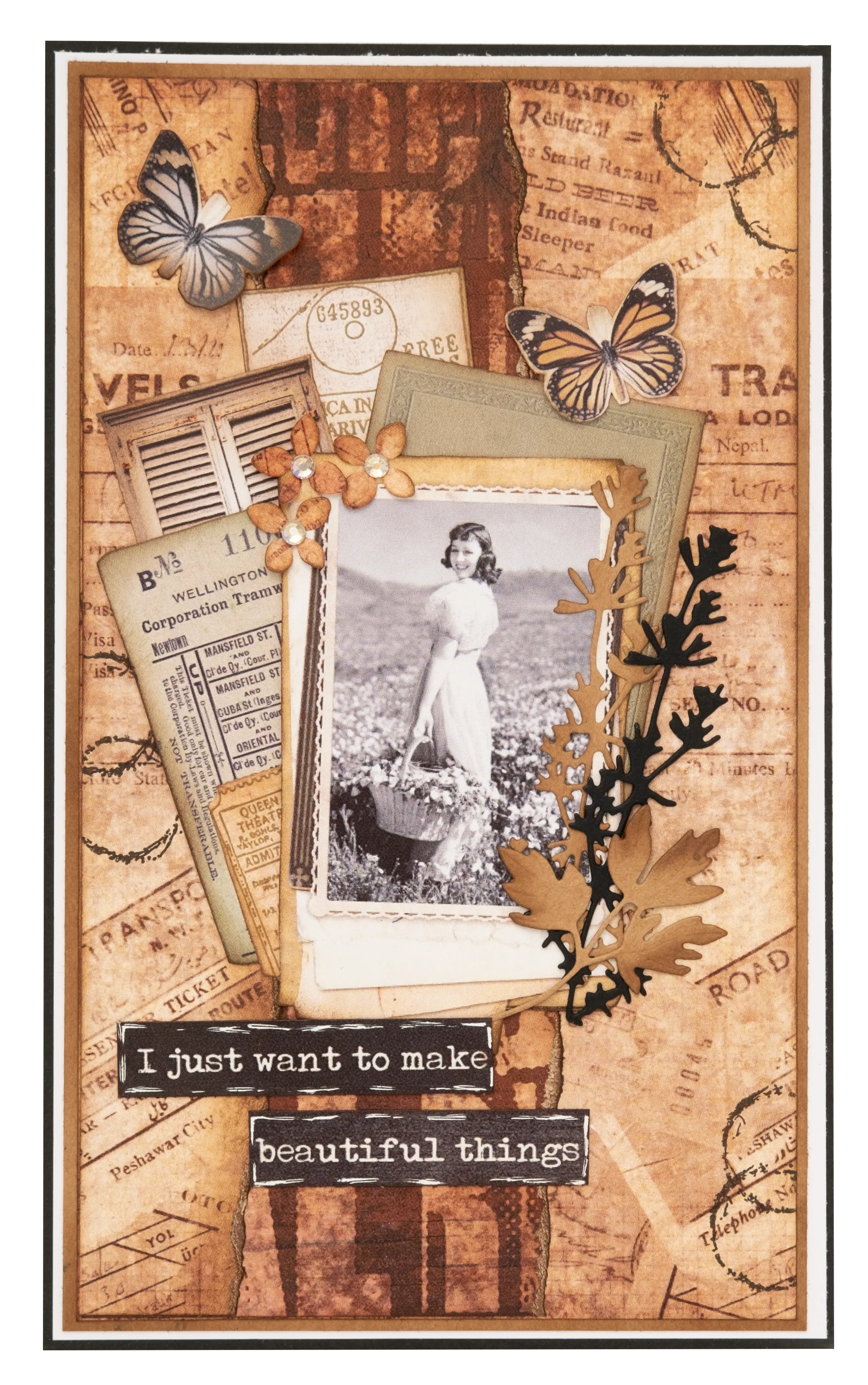 SL Paper Pad Grunge Botanics Grunge Collection 36 SH