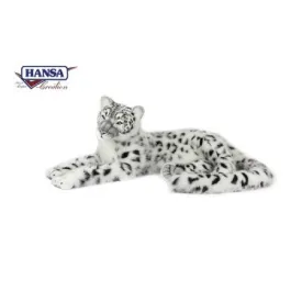 SNOW LEOPARD  LAYING LIFE SIZE  63''L, Endangered Animal