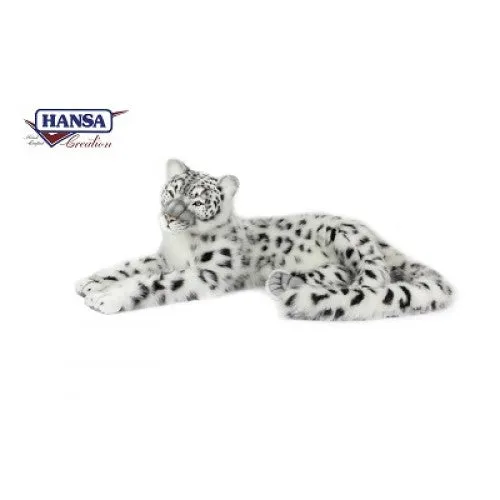 SNOW LEOPARD  LAYING LIFE SIZE  63''L, Endangered Animal