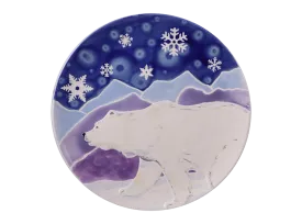 Strolling Bear Bisque Plate